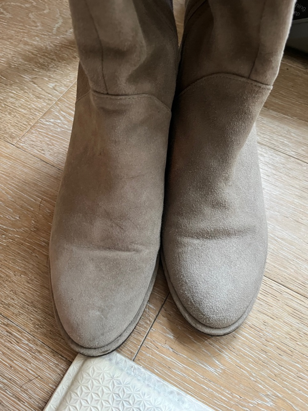 Fangirl Boots in Praline Suede, Stuart Weitzman - Picture 8 of 12